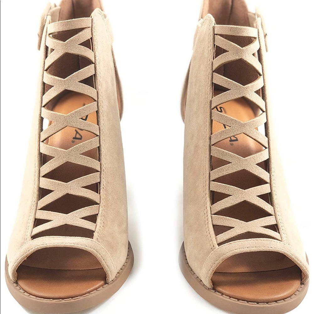 Soda Womens Fashion Aran Open Toe Heel Sandal